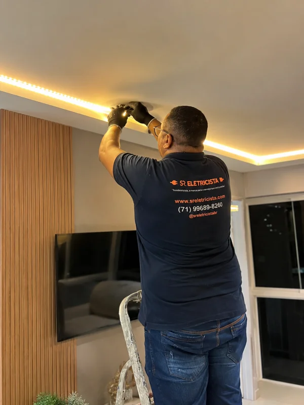 Instalação de fita Led